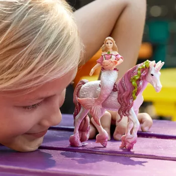 Žaislas Schleich BAYALA Undinė Feya ant povandeninio vienaragio