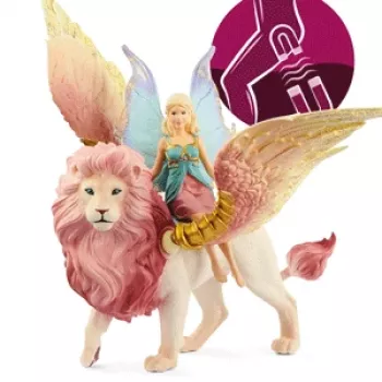 Figure Schleich BAYALA Fėja Skrydyje ant Sparnuoto Liūto