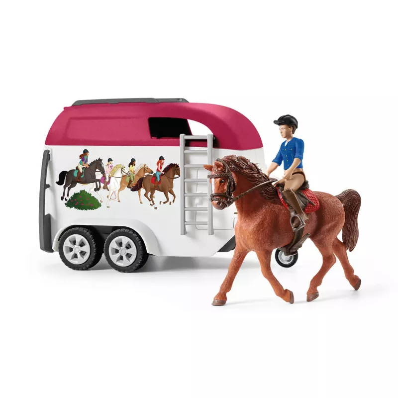 Veiksmo / nuotykių Schleich HORSE CLUB nuotykiai su žirgais, automobiliu ir priekaba