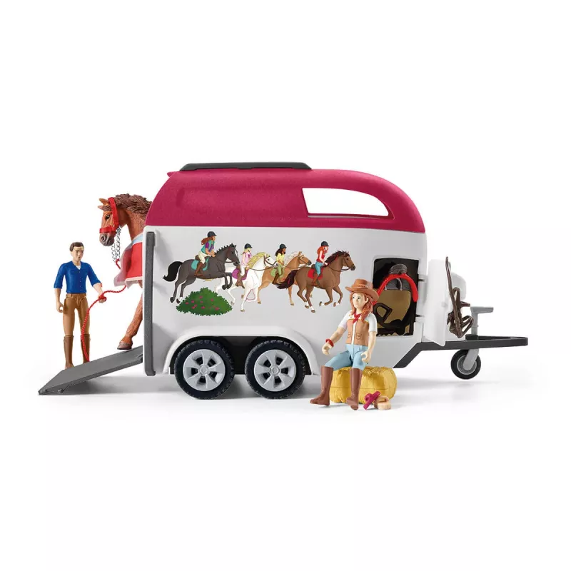 Veiksmo / nuotykių Schleich HORSE CLUB nuotykiai su žirgais, automobiliu ir priekaba