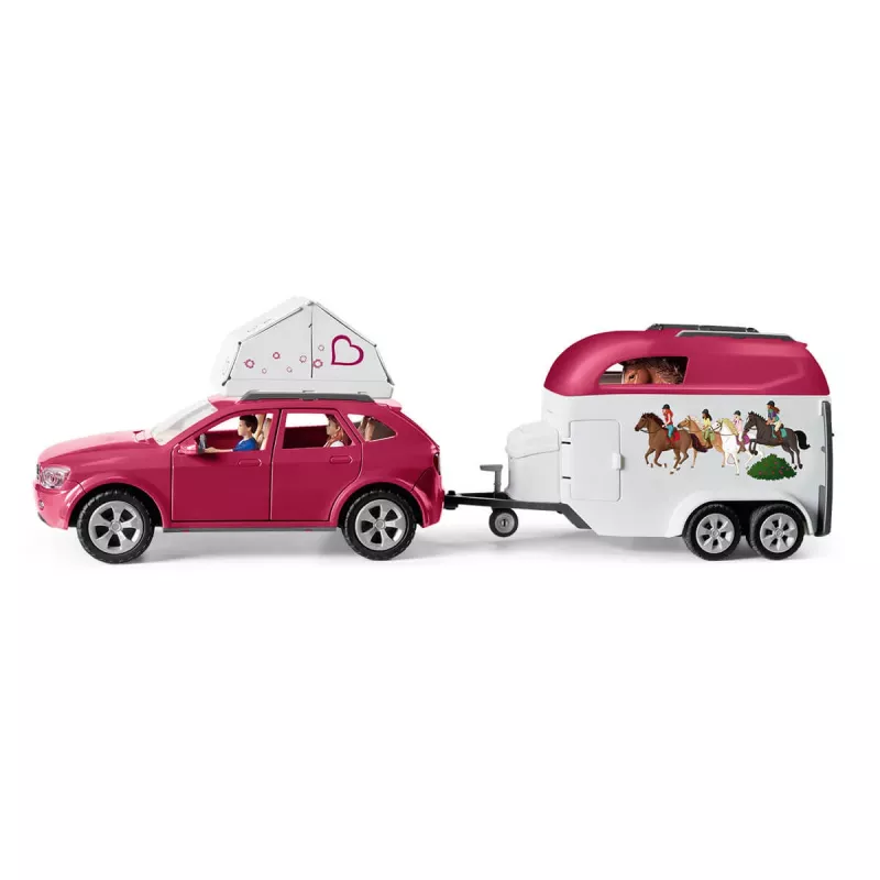 Veiksmo / nuotykių Schleich HORSE CLUB nuotykiai su žirgais, automobiliu ir priekaba