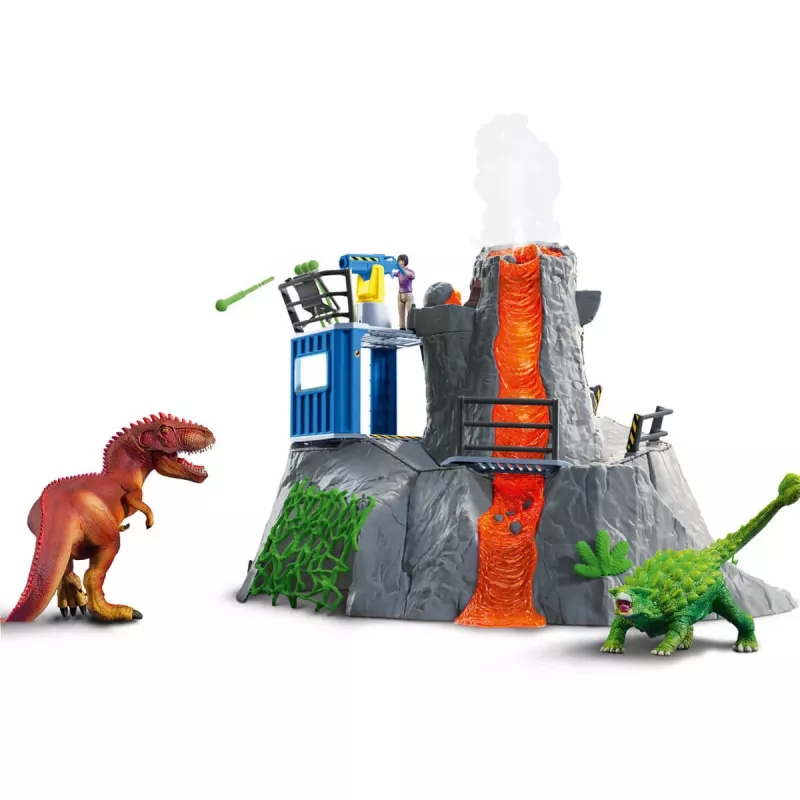 Gyvūnas Schleich Dinozaurai Vulkano ekspedicijos bazinė stovykla Įvairiaspalvė 42564