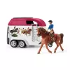 schleich HORSE CLUB Arklių nuotykiai su automobiliu ir priekaba, Veiksmo/Nuotykių, Kempingas, Arkliai, 5 m., Įvairių spalvų, Plastikas