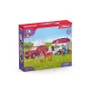 schleich HORSE CLUB Arklių nuotykiai su automobiliu ir priekaba, Veiksmo/Nuotykių, Kempingas, Arkliai, 5 m., Įvairių spalvų, Plastikas