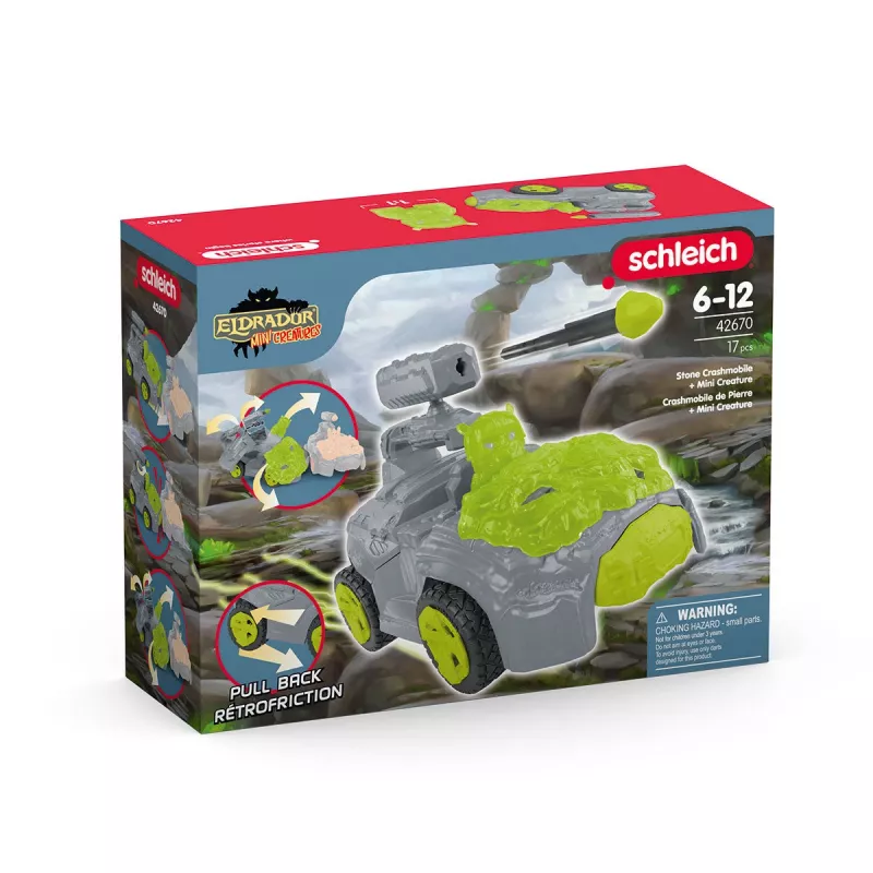Transporto priemonė Schleich ELDRADOR CREATURES Stone CrashMobile Mini Creature 7-12 metų