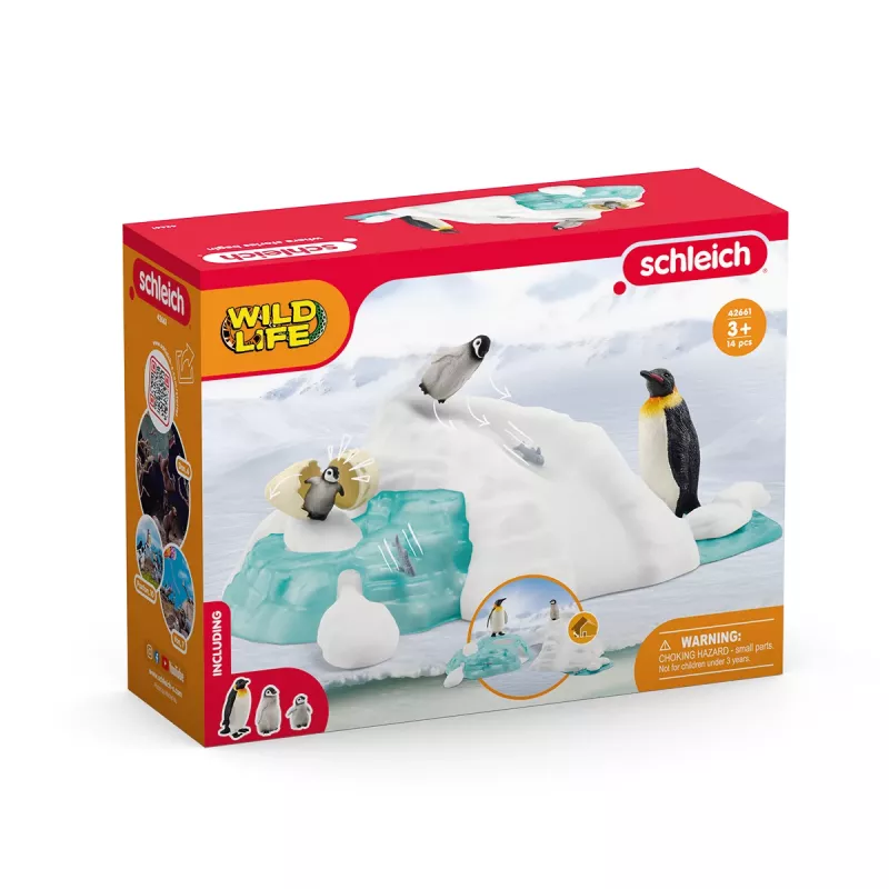 Žaislinė figūrėlė Schleich Pingvinų šeimos linksmybės Daugiaspalvė 42661
