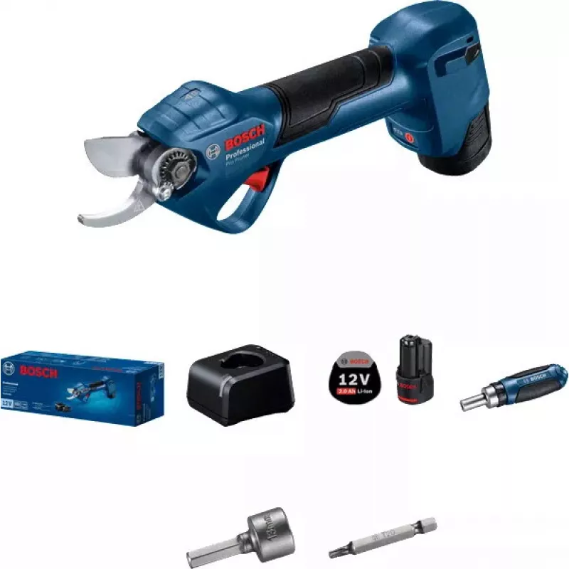 Bosch Pro Pruner Professional belaidė vejos žirklė 2,5 cm 12 V ličio jonų (Li-Ion) juoda, mėlyna