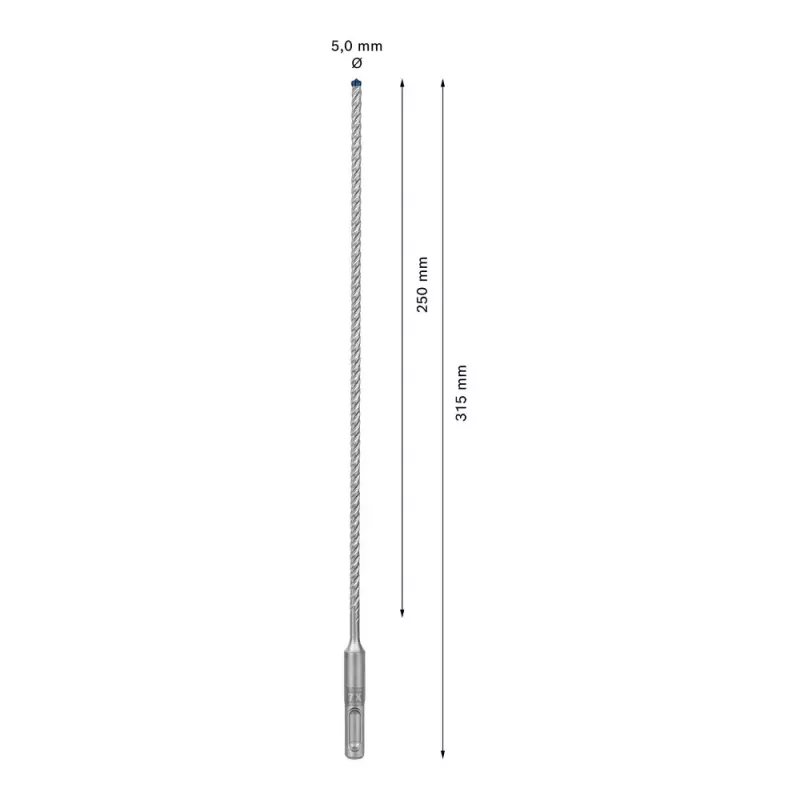 Grąžtas Bosch SDS plus-7X 5mm 315mm
