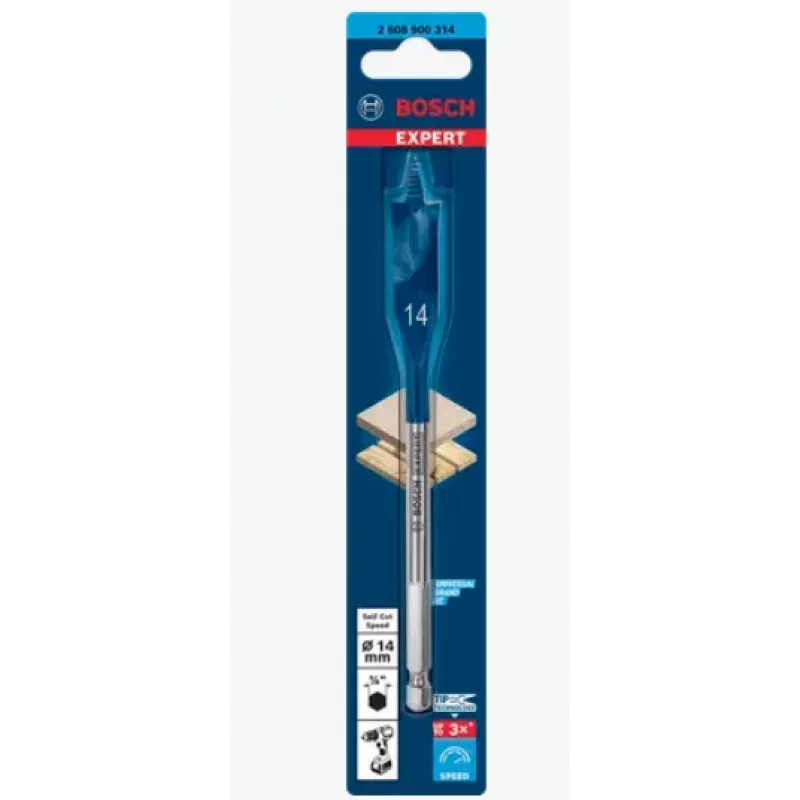 Plokščiasis grąžtas Bosch SELFCUT 17 x 152 mm (2608900316) medienai gręžti