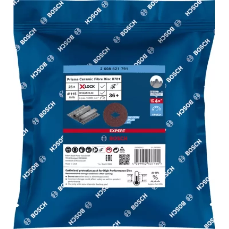 Bosch 2 608 621 791 kampinio šlifuoklio priedas Šlifavimo diskas