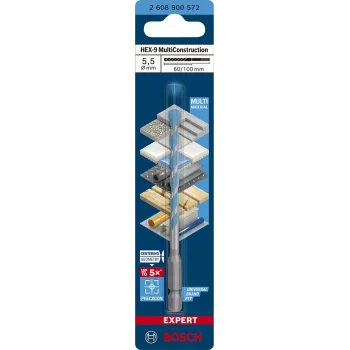 Daugiafunkcis grąžtas Bosch EXPERT HEX‑92608900572 5,5 mm skersmuo, 60 mm ilgis