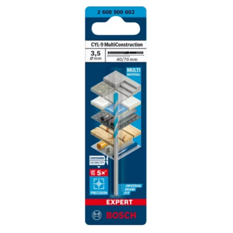 MultiConstruction grąžtas Bosch EXPERT CYL-92608900602, 3,5 mm skersmuo, 40 mm ilgis