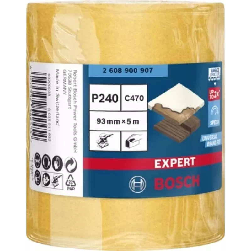 Bosch 2 608 900 907 rankinio šlifavimo reikmenys Abrazyvinis ritinys 1 vnt.
