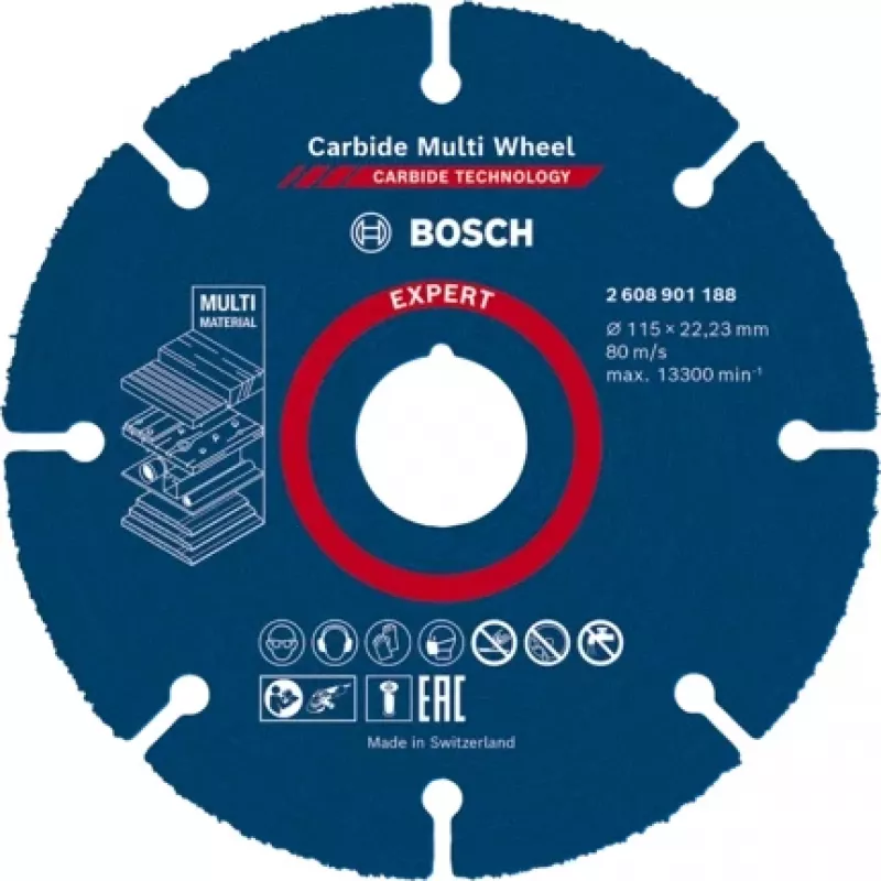 Bosch 2 608 901 188 sukamasis įrankis šlifavimo/šlifavimo reikmenys Plastikas, Mediena Pjovimo diskas