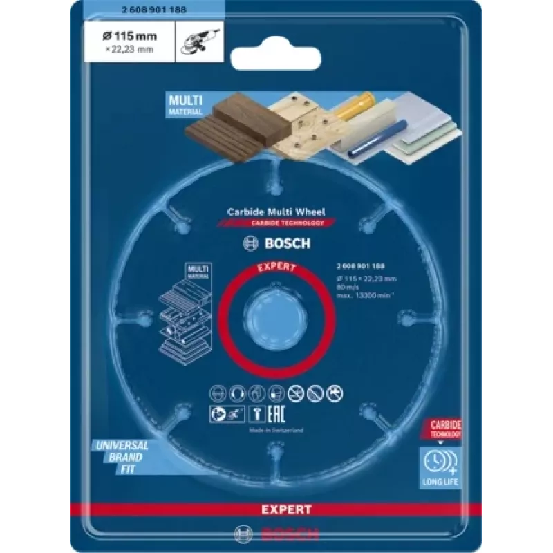 Bosch 2 608 901 188 sukamasis įrankis šlifavimo/šlifavimo reikmenys Plastikas, Mediena Pjovimo diskas