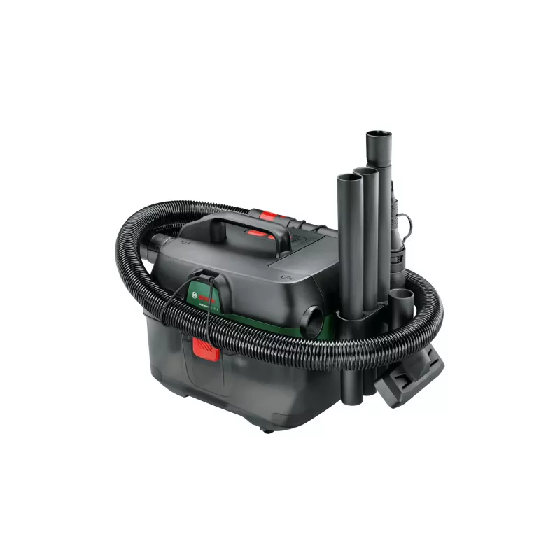 Bosch AdvancedVac 18V-8 8 L cilindrinis dulkių siurblys sausam ir šlapiam valymui Dulkių maišelis