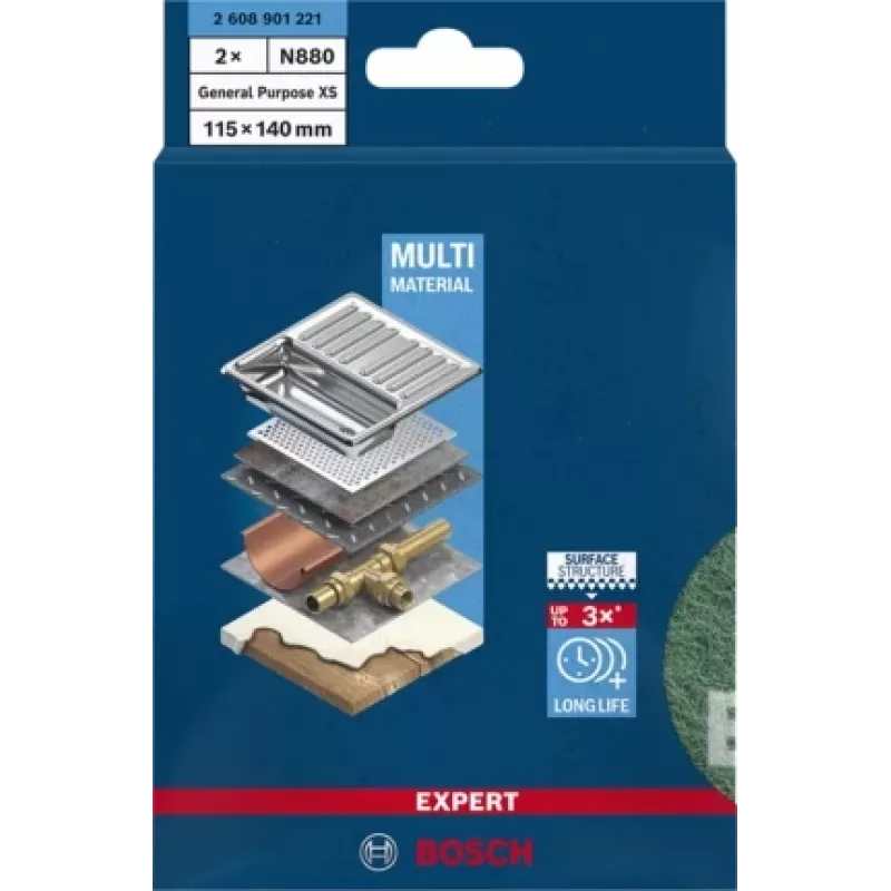 Bosch 2 608 901 221 rankinio šlifavimo reikmenys Šlifavimo padėklas Labai smulkus grūdėtumas 2 vnt.