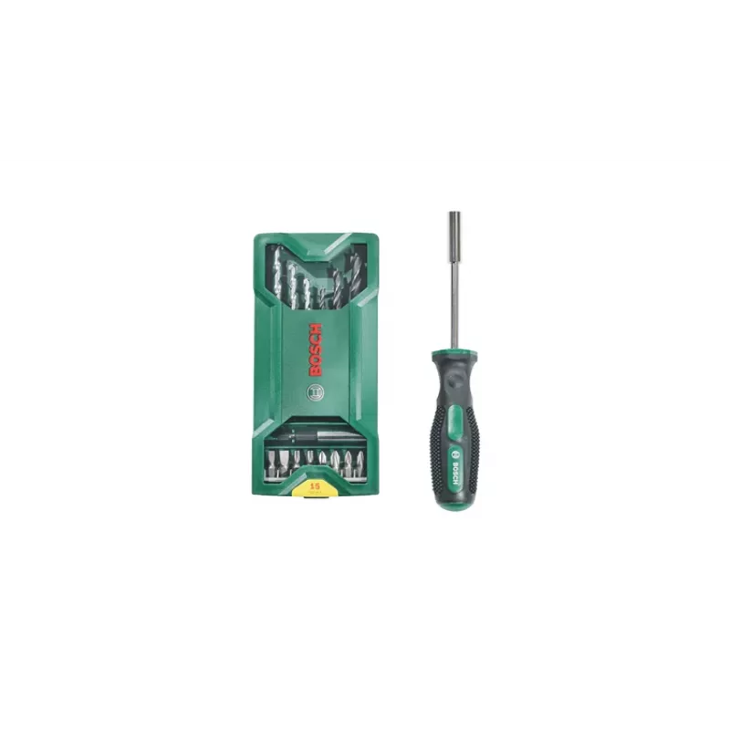 Atsuktuvų antgalių rinkinys Bosch 2 607 017 654 15 vnt.