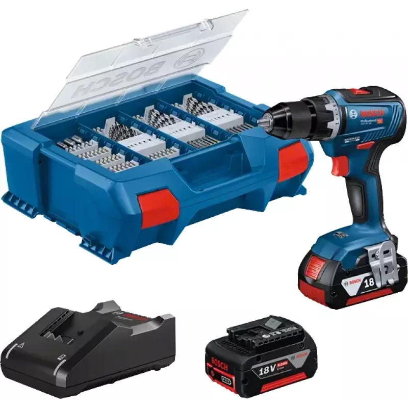 Bosch GSR 18V-55 1800 RPM 1 kg Juoda, Mėlyna