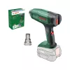 Karšto oro pistoletas Bosch EasyHeat 18V-500 — belaidis, 72 W, 4 Ah baterija, 350–450 °C, pistoleto rankena, žalias