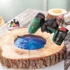 Karšto oro pistoletas Bosch EasyHeat 18V-500 — belaidis, 72 W, 4 Ah baterija, 350–450 °C, pistoleto rankena, žalias