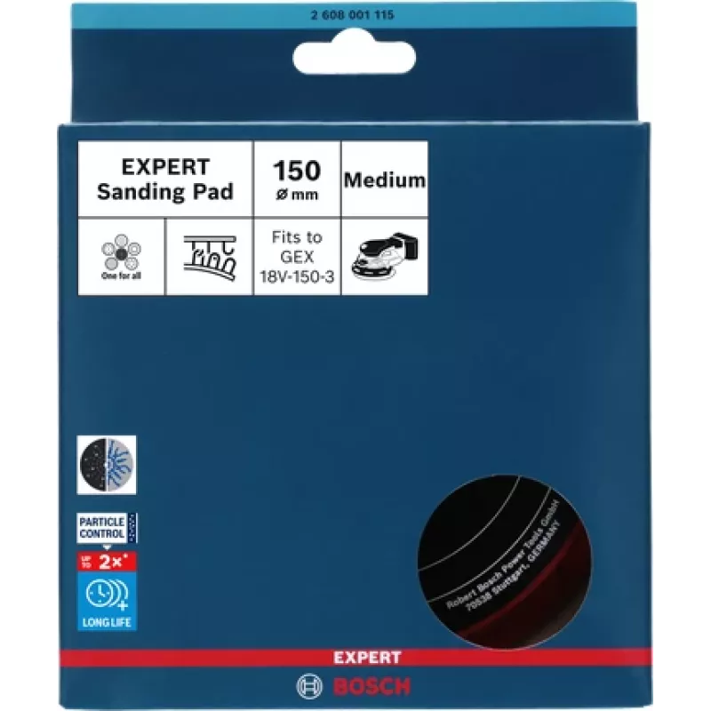 Bosch 2 608 001 115 šlifavimo priedas 1 vnt. Šlifavimo diskas