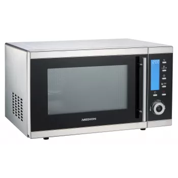 MEDION MD 15501 Juodos, nerūdijančio plieno Kombinuota mikrobangų krosnelė Pastatoma 25 L 900 W