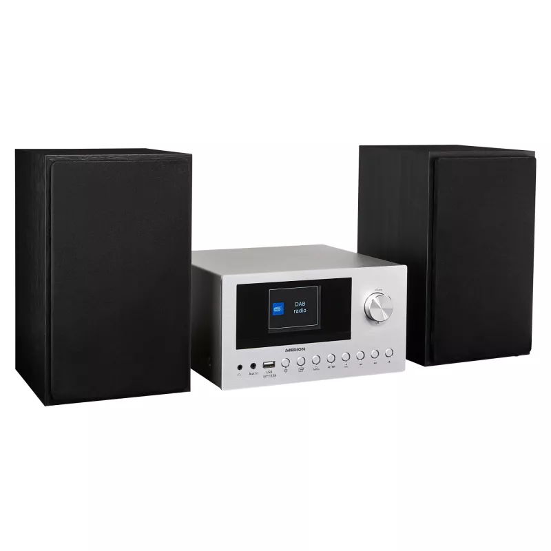 MEDION LIFE P85003 namų garso mikrosistema 30 W juoda, sidabrinė