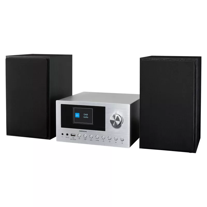 MEDION LIFE P85003 namų garso mikrosistema 30 W juoda, sidabrinė