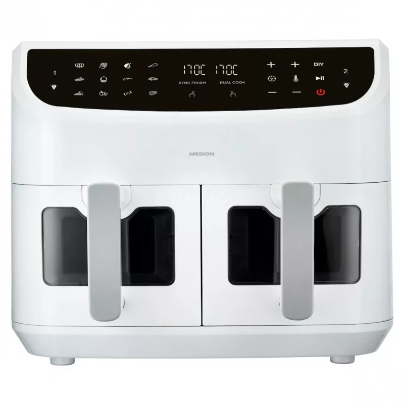 MEDION LIFE P20 Double 8,7 L 2600 W karšto oro gruzdintuvė balta