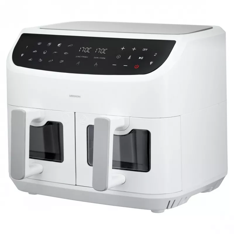 MEDION LIFE P20 Double 8,7 L 2600 W karšto oro gruzdintuvė balta