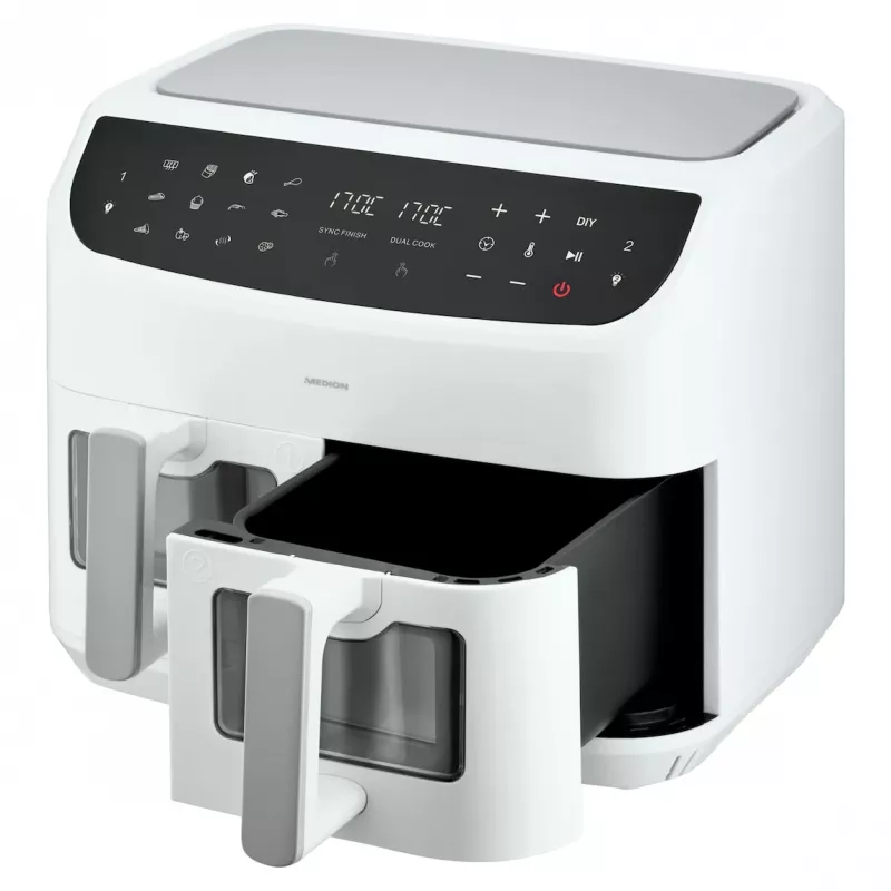 MEDION LIFE P20 Double 8,7 L 2600 W karšto oro gruzdintuvė balta