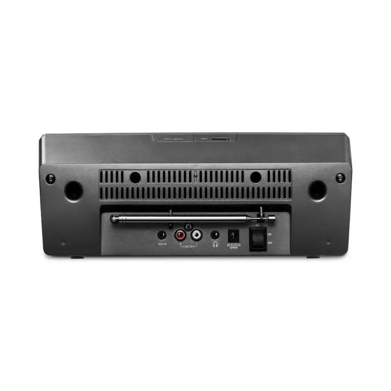Internet radijas MEDION LIFE P85333 — DAB+ / FM, 12 W RMS, 2,8 colio TFT, Wi‑Fi 802.11a/b/g, 3,5 mm lizdas, pilka