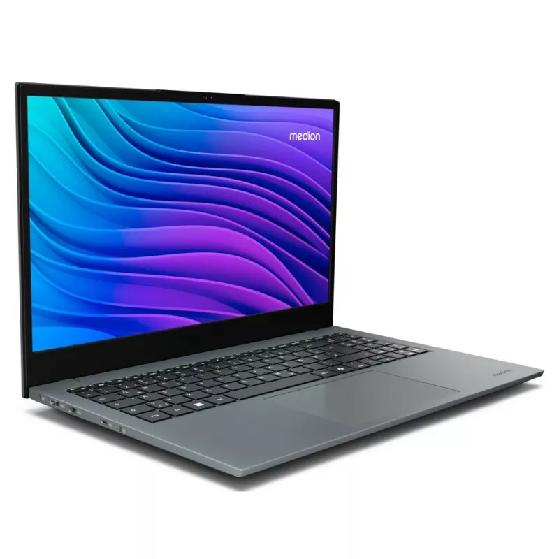 MEDION E15443 „Intel Core Ultra 5 125H“ nešiojamasis kompiuteris 39,6 cm (15,6 colio) Full HD 16 GB DDR5-SDRAM 512 GB SSD „Windows 11 Home“ pilka