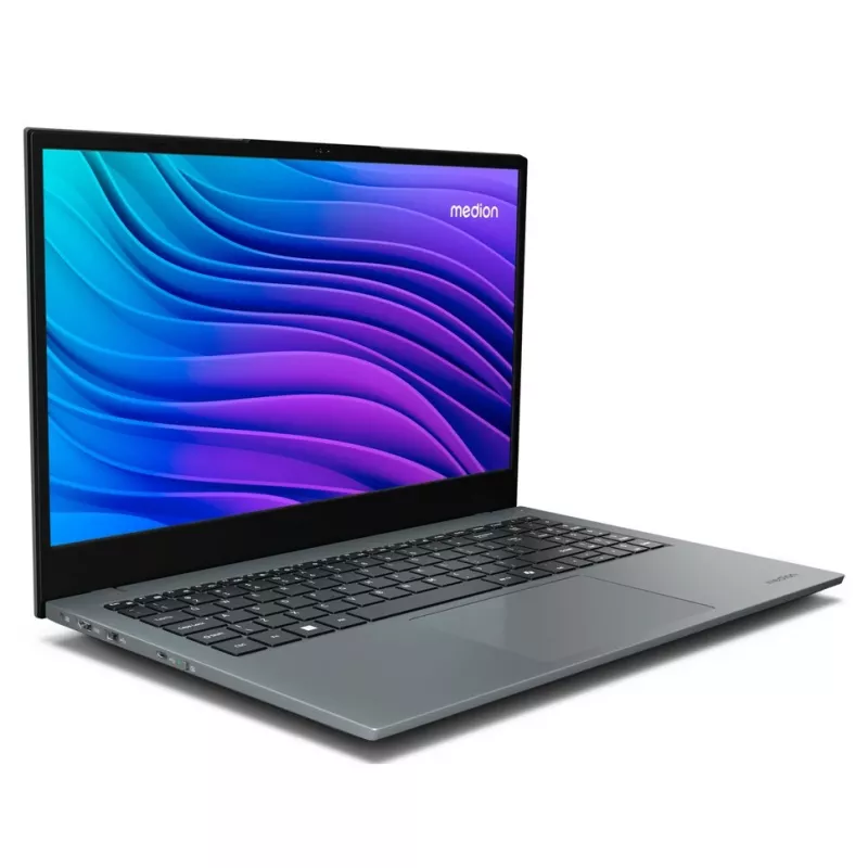 MEDION E15443 „Intel Core Ultra 5 125H“ nešiojamasis kompiuteris 39,6 cm (15,6 colio) Full HD 16 GB DDR5-SDRAM 512 GB SSD „Windows 11 Home“ pilka