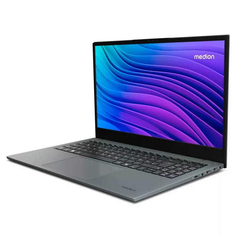 MEDION E15443 „Intel Core Ultra 5 125H“ nešiojamasis kompiuteris 39,6 cm (15,6 colio) Full HD 16 GB DDR5-SDRAM 512 GB SSD „Windows 11 Home“ pilka
