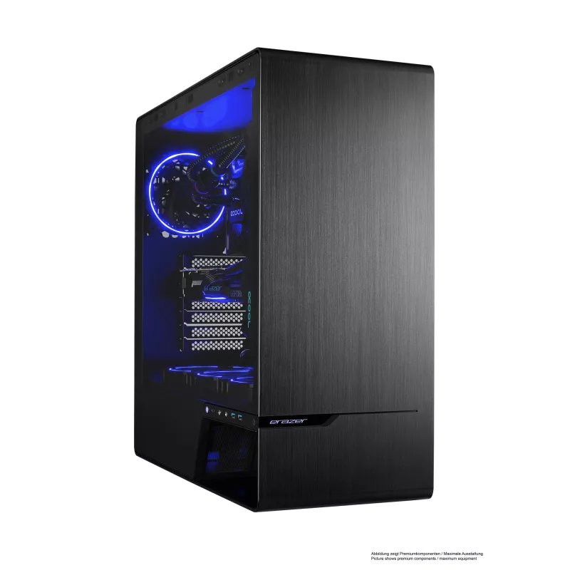 ERAZER Enforcer X10 Intel® Core™ i7 i7-14700KF 32 GB DDR5-SDRAM 1 TB SSD NVIDIA GeForce RTX 4070 Ti Super Windows 11 Home Stalinis kompiuteris Juodas