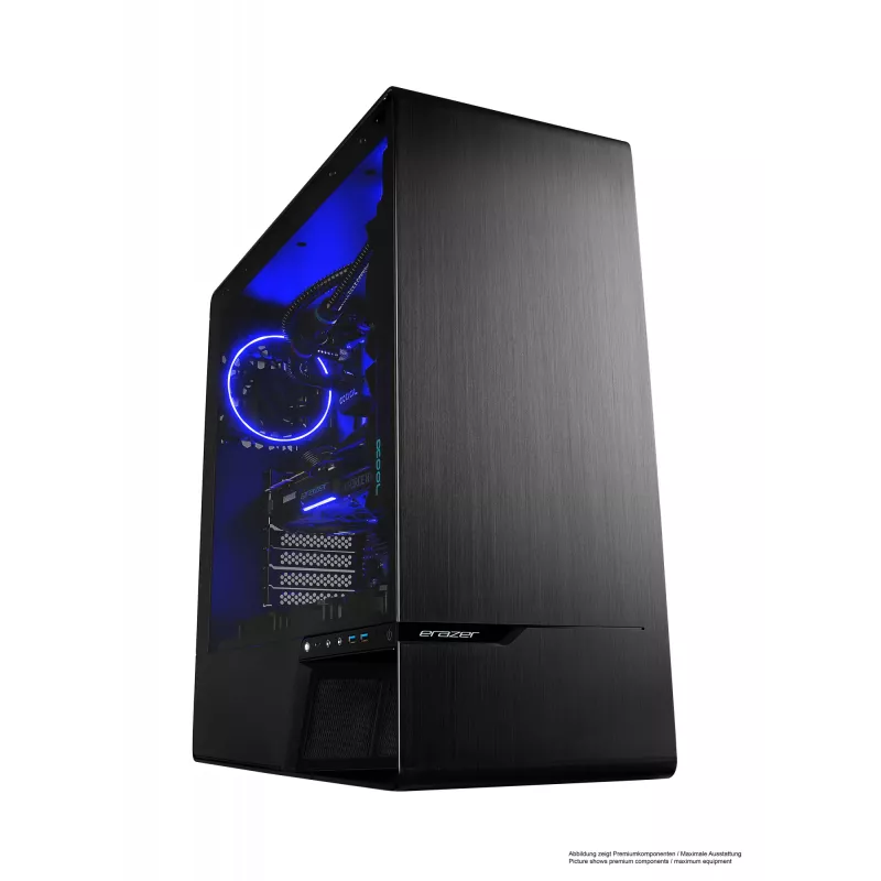 ERAZER Enforcer X10 Intel® Core™ i7 i7-14700KF 32 GB DDR5-SDRAM 1 TB SSD NVIDIA GeForce RTX 4070 Ti Super Windows 11 Home Stalinis kompiuteris Juodas