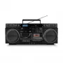 Muzikinė sistema MEDION LIFE P66538 — 20 W, 2 krypčių garsiakalbiai, DAB+/FM/PLL, Bluetooth, LCD ekranas, juoda
