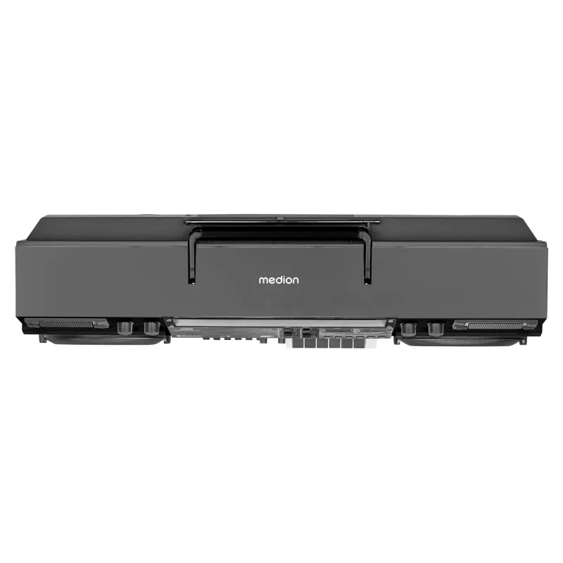 Muzikinė sistema MEDION LIFE P66538 — 20 W, 2 krypčių garsiakalbiai, DAB+/FM/PLL, Bluetooth, LCD ekranas, juoda