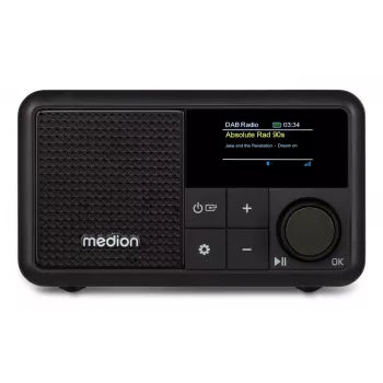 MEDION LIFE S66822 Nešiojamasis skaitmeninis radijas, juodos spalvos