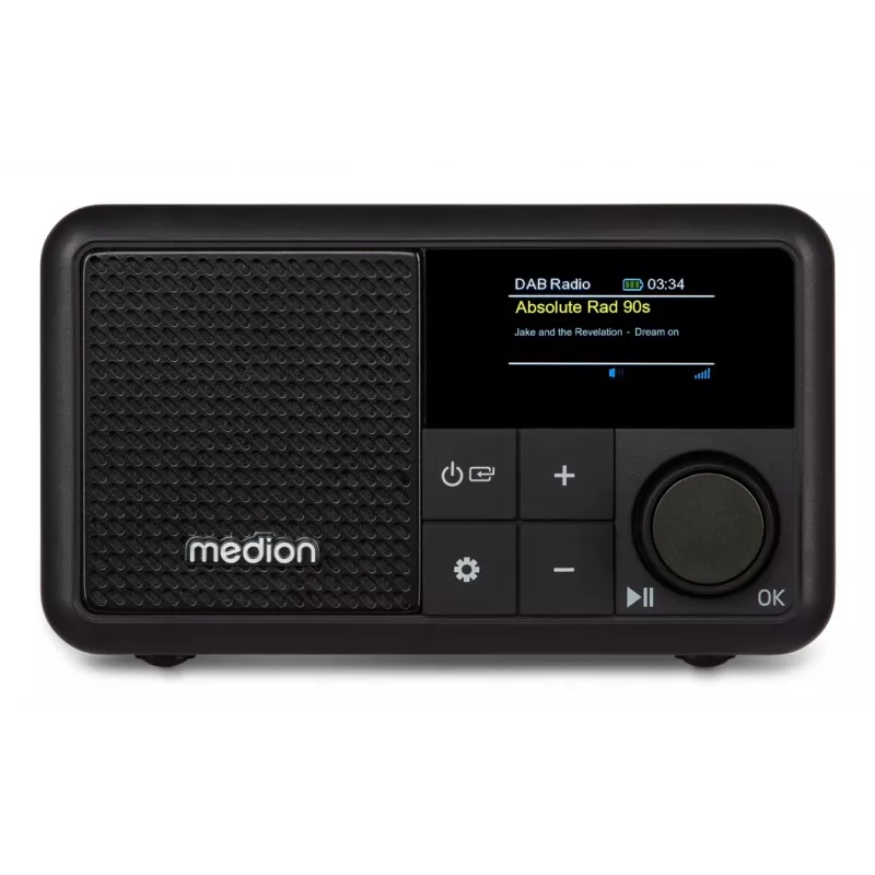 MEDION LIFE S66822 Nešiojamasis skaitmeninis radijas, juodos spalvos