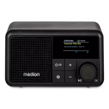 MEDION LIFE S66822 Nešiojamasis skaitmeninis radijas, juodos spalvos