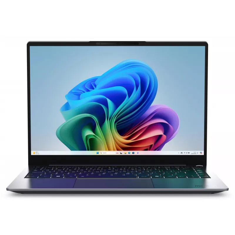 MEDION SPRCHRGD 14 S1 Elite MD62637 Snapdragon X1E-78-100 nešiojamasis kompiuteris 35,6 cm (14 colių) WQXGA+ 16 GB LPDDR5-SDRAM 512 GB SSD Wi-Fi 6E (802.11ax) Windows 11 Home US anglų kalba Pilka