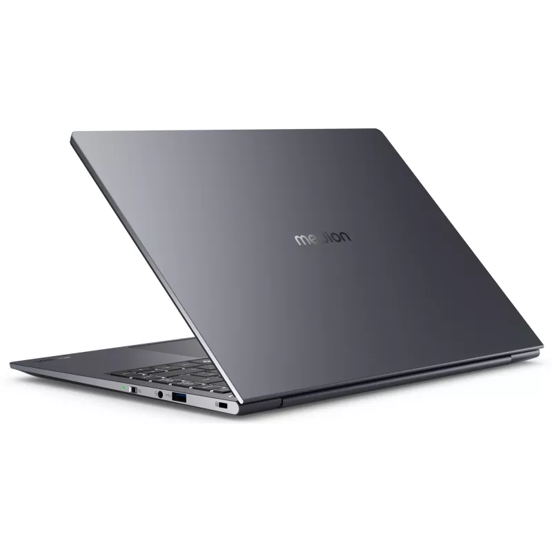 MEDION SPRCHRGD 14 S1 Elite MD62637 Snapdragon X1E-78-100 nešiojamasis kompiuteris 35,6 cm (14 colių) WQXGA+ 16 GB LPDDR5-SDRAM 512 GB SSD Wi-Fi 6E (802.11ax) Windows 11 Home US anglų kalba Pilka