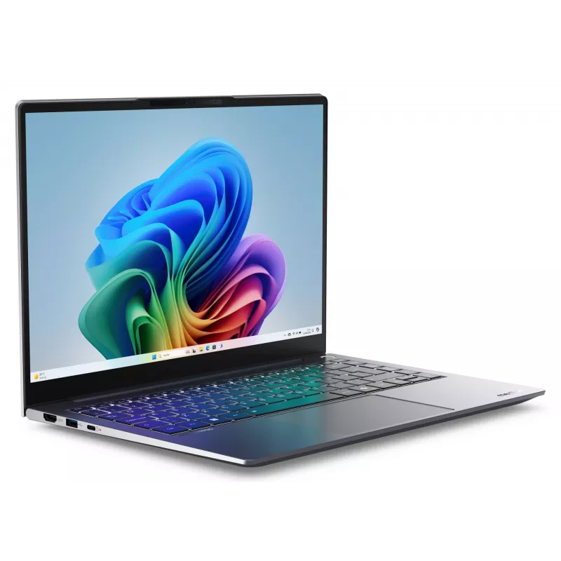 MEDION SPRCHRGD 14 S1 Elite MD62637 Snapdragon X1E-78-100 nešiojamasis kompiuteris 35,6 cm (14 colių) WQXGA+ 16 GB LPDDR5-SDRAM 512 GB SSD Wi-Fi 6E (802.11ax) Windows 11 Home US anglų kalba Pilka