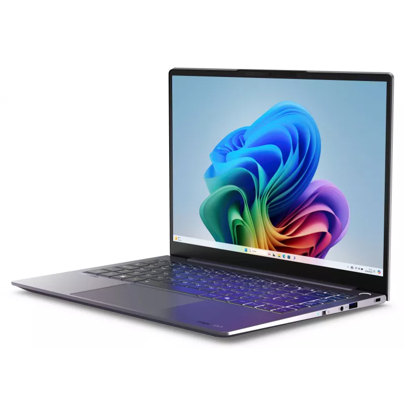 MEDION SPRCHRGD 14 S1 Elite MD62637 Snapdragon X1E-78-100 nešiojamasis kompiuteris 35,6 cm (14 colių) WQXGA+ 16 GB LPDDR5-SDRAM 512 GB SSD Wi-Fi 6E (802.11ax) Windows 11 Home US anglų kalba Pilka