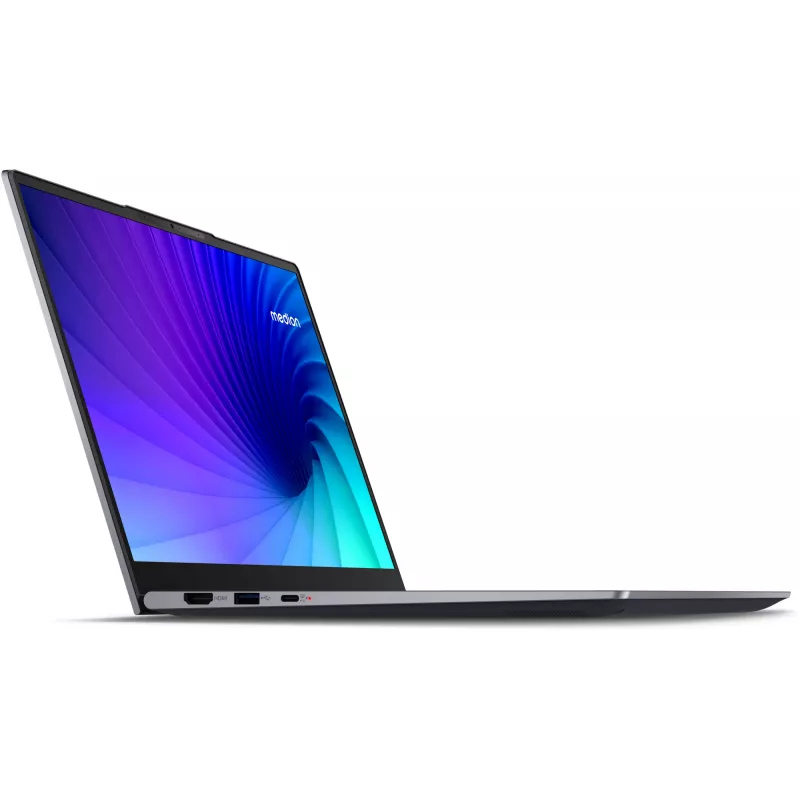 MEDION SPRCHRGD 14 S1 Elite MD62637 Snapdragon X1E-78-100 nešiojamasis kompiuteris 35,6 cm (14 colių) WQXGA+ 16 GB LPDDR5-SDRAM 512 GB SSD Wi-Fi 6E (802.11ax) Windows 11 Home US anglų kalba Pilka