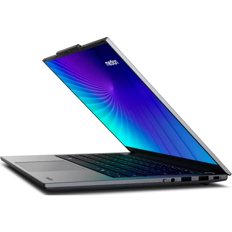 MEDION 30040132 nešiojamasis kompiuteris Intel Core 5 120U 35.6 cm (14 colių) 2.8K 16 GB DDR4-SDRAM 512 GB SSD Wi-Fi 6 (802.11ax) Windows 11 Home juodas