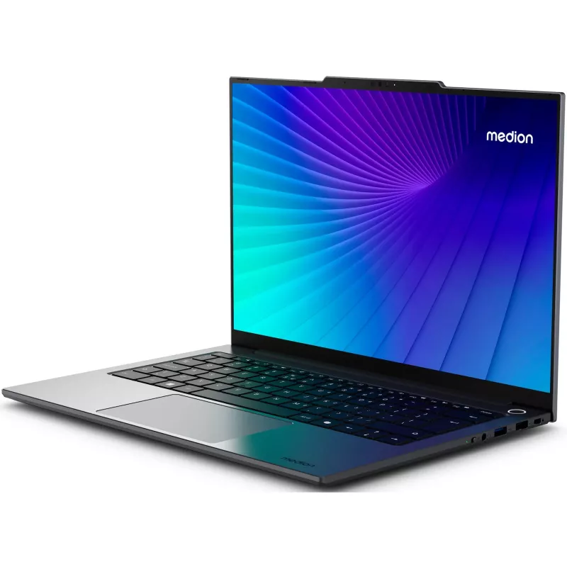 MEDION 30040132 nešiojamasis kompiuteris Intel Core 5 120U 35.6 cm (14 colių) 2.8K 16 GB DDR4-SDRAM 512 GB SSD Wi-Fi 6 (802.11ax) Windows 11 Home juodas